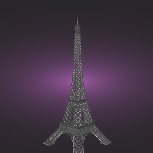 eiffel tower 3D print model - Mito3D