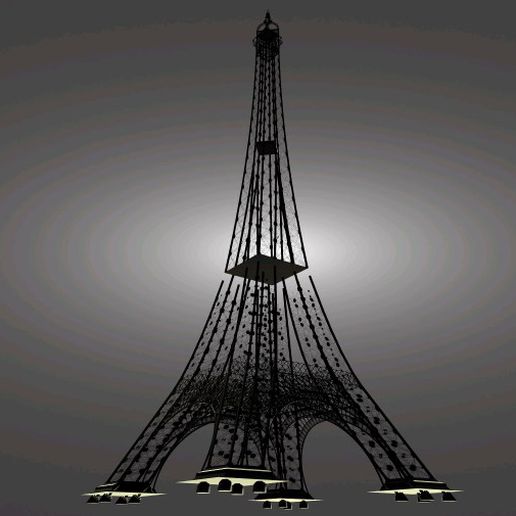 Eiffel torre 3D print model - Mito3D