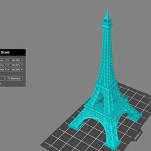 Eyfel Kulesi mimarlık kule 3d print model - Mito3D