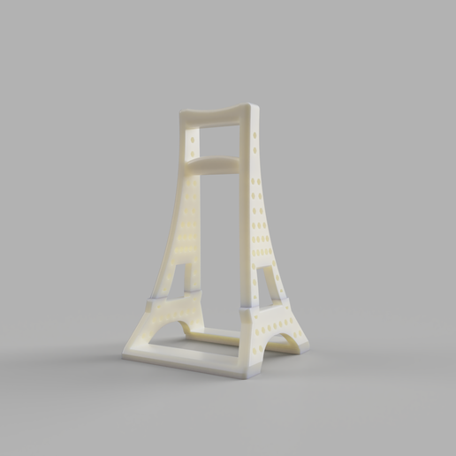 Eiffel Turm Kopfhörer Stand Gadget Unterstützung Hören Aids Heaphone 3D print model - Mito3D