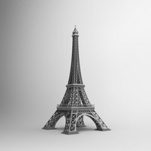 Eiffel tour 3d modèle cnc Plastique monde grand travaux symboles France ver 02 3d print model - Mito3D