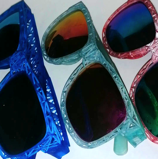 eiffel tower inspired glasses sunglasses frame optics accessory accessories 3d print model - Mito3D