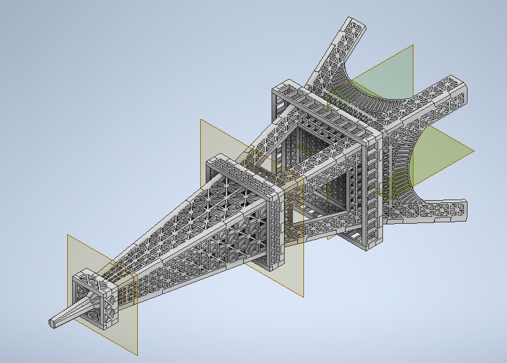 eiffel torre laser corte mdf acrílico 3D print model - Mito3D