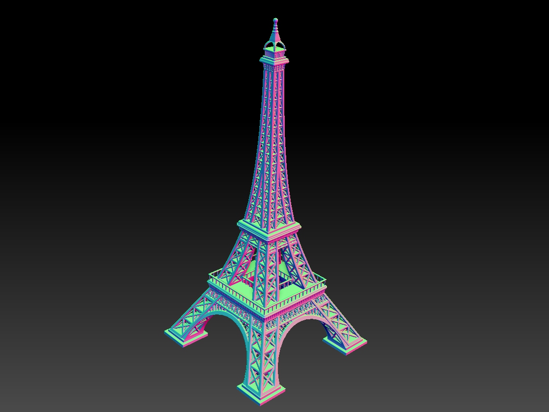 Torre Eiffel arte França torre 3D print model - Mito3D