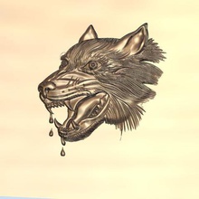 eight models wolf heads art animal relief painting cnc sculpture nature bas-relief beast monster creature decorative decoration 3d print model - Mito3D