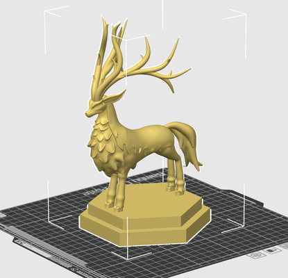 eikthyrdeer palworld eikthydeer modello figura animale cervo diorama 3d print model - Mito3D
