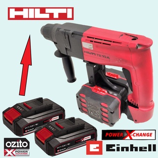 einhell hilti te10a & bp10 Tools power x change ozito battery 3d print model - Mito3D
