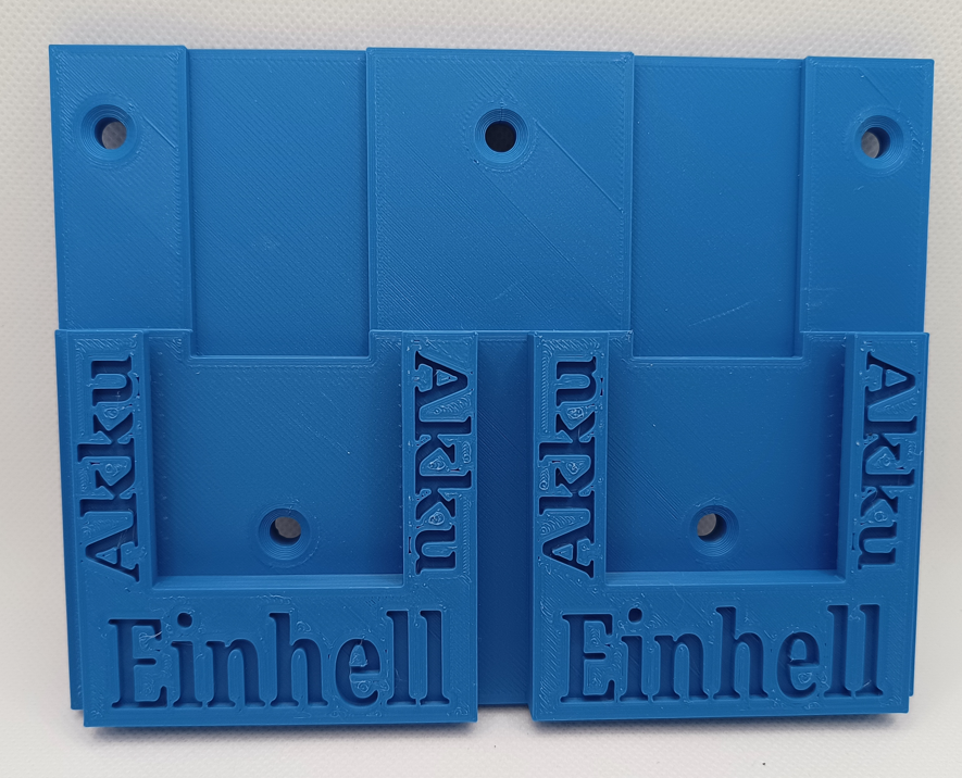 einhell x change Akku doble cabestro batería soporte 3D print model - Mito3D
