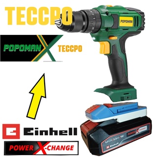 einhell teccpo popoman power x change screwdriver battery adapter 3d print model - Mito3D