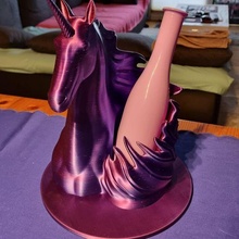 einhornflaschenhalter unicornio diseño flaschenhalter 3d print model - Mito3D