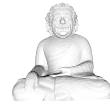 einstein bouddha art le buste la science religion 3d print model - Mito3D