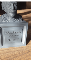 Einstein büst destek göğüs 3d print model - Mito3D