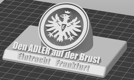 eintracht frankfurt shield decoration movie marvel dc avengers final game ironman football unity 3d print model - Mito3D