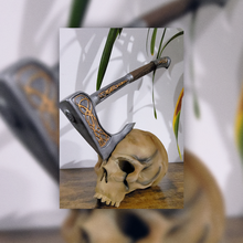 eivor's axe assassin's creed skull game valhalla video games ubisoft axis eivor 3d print model - Mito3D