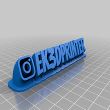 ek3dprinter personnalisé Bureau 3d print model - Mito3D