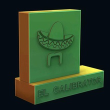 el calibrator tool free calibration parallelism tutorial x-axis 3d print model - Mito3D