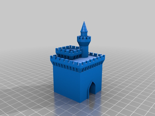 el grande castle customized buildings structures 3d print model - Mito3D