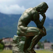 el pensador Rodin 3d print model - Mito3D