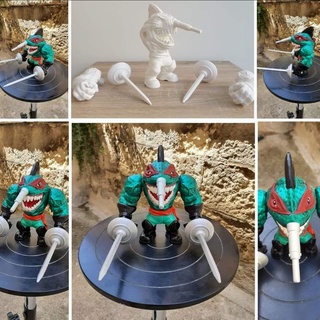 el swordo street sharks toy action figure mattel 3d print model - Mito3D