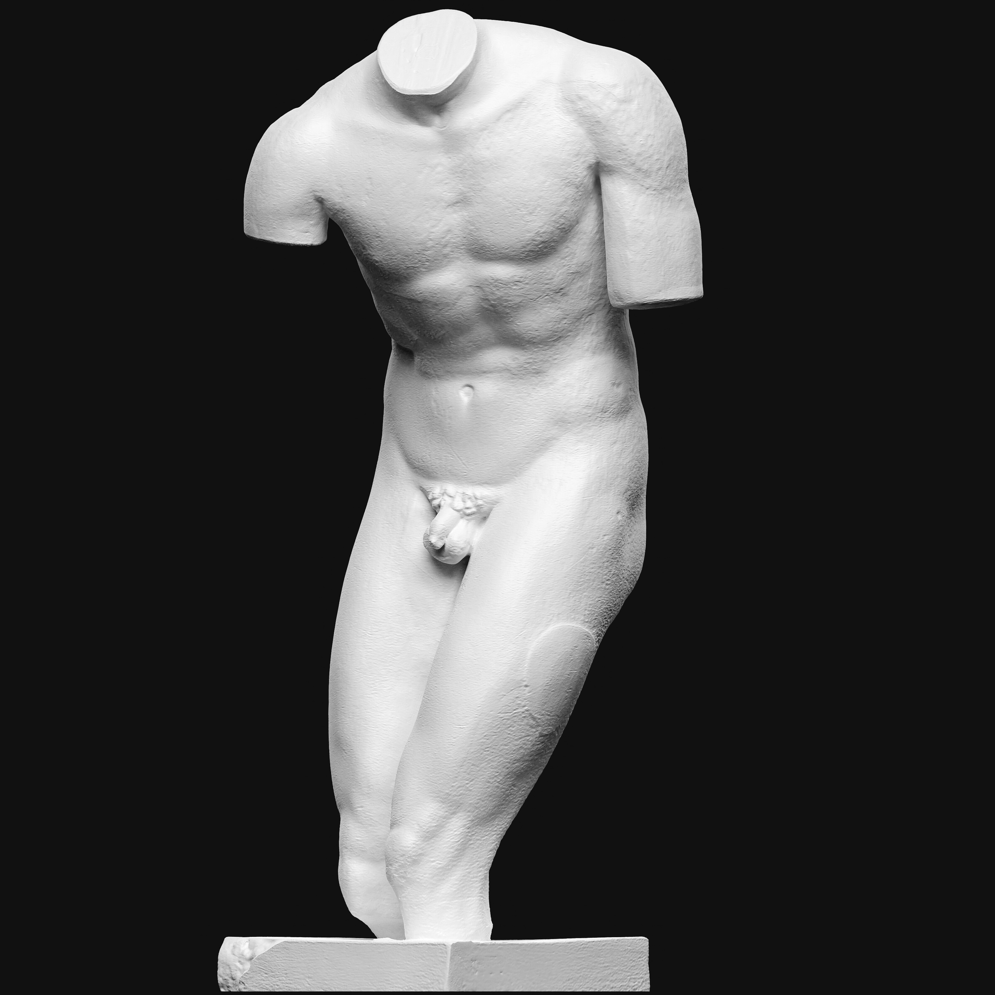 torso valentini arte arte escultura busto 3D print model - Mito3D