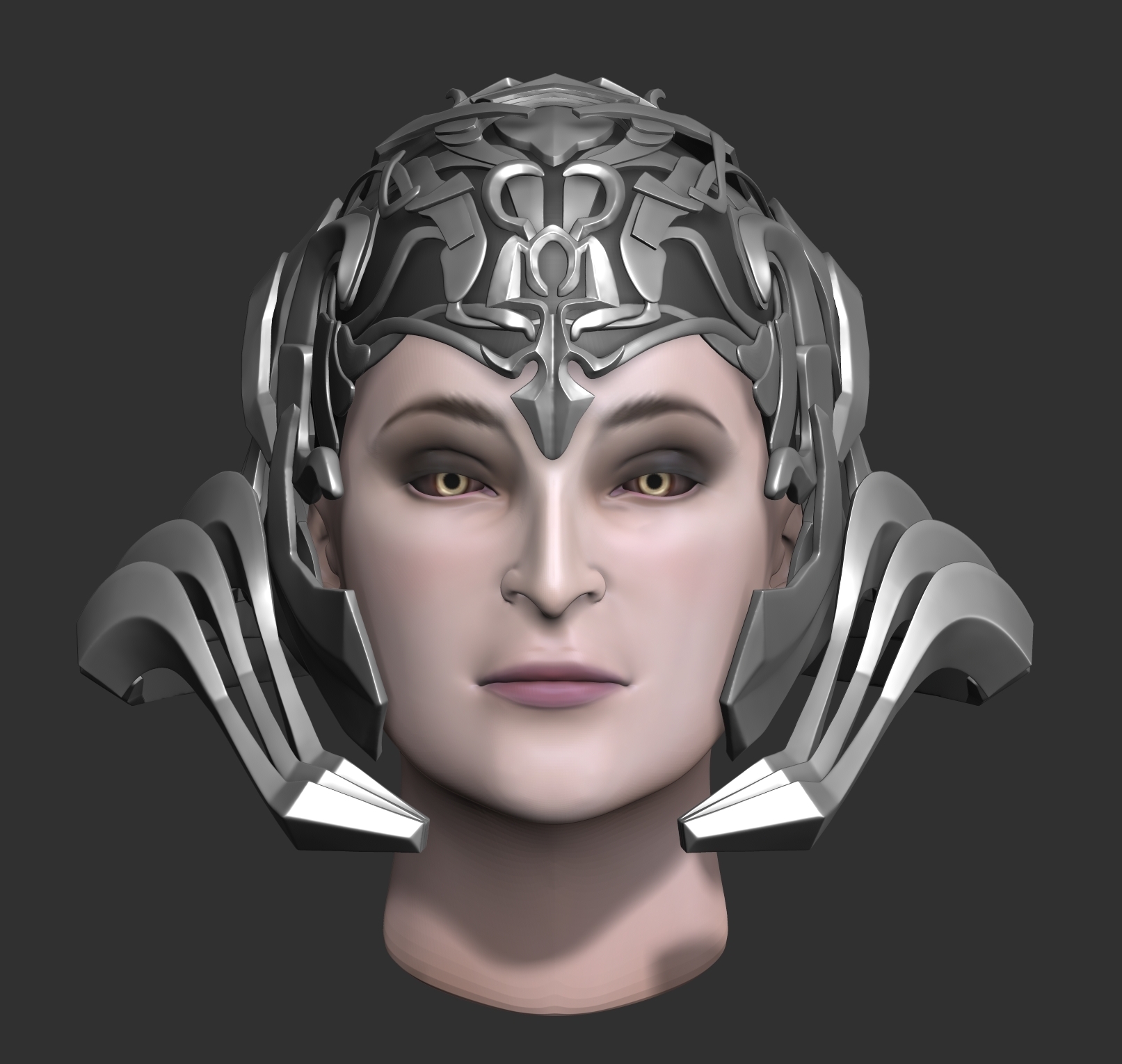 elaborate headpiece juno isu ancients ancient aliens assassin's creed ac ezio roman mythology greek assassin templar head piece helmet crown tiara diadem mask altair 3D print model - Mito3D