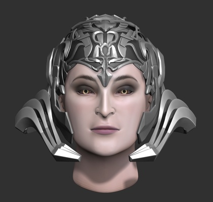 elaborar capacete juno antigos antigo alienígenas assassino credo ac etzio romano mitologia grego templário cabeça peça coroa tiara diadema mascarar altair 3d print model - Mito3D