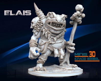 elais stl gameworkshop charactersstl orcs 3d ogres minis demons paint warhammer prints impression3d 3d print model - Mito3D