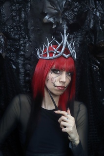 elara whisperwood crown collectibles costume ornamental arte tiara gothic jewelry art dark forest fantasy elf elve queen mystic 3d print model - Mito3D
