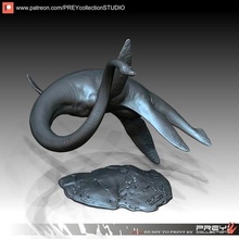 Elasmosaurus Drachen Fantasie Spielzeug Skulptur Tier Dinosaurier Dino Hai 3d print model - Mito3D