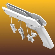 elastomatik de seis inyección goma la banda pistola puede montar gadget juguete 6 disparos 3d print model - Mito3D