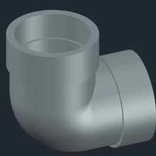 elbow pipe home model 3d house 3d print model - Mito3D