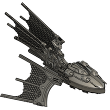 Eldar savaş gemisi mk 1b filosu gotik bfg oyuncak 3d print model - Mito3D