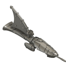 eldar cruiser 4 game toy bfg battlefleet gothic 3d print model - Mito3D