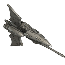 eldar frigate 1 game toy bfg battlefleet gothic 3d print model - Mito3D