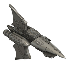 eldar frigate 2 game toy bfg battlefleet gothic 3d print model - Mito3D