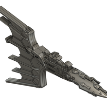eldar light cruiser 2 game toy bfg battlefleet gothic 3d print model - Mito3D