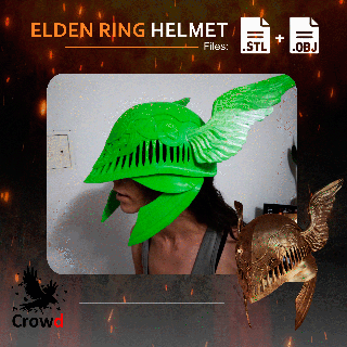Hand Ring klein Helm fromsoftware stl haloven Video Spiele Halloween Cosplay 3d print model - Mito3D