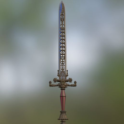 elden ring sword night flame 3D print model - Mito3D