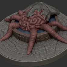 cerebro crealidad criatura dnd miniatura mazmorras dragones monstruo rpg mesa juego azar criaturas 3d print model - Mito3D