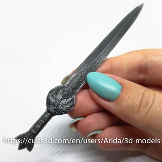 elder scrolls skyrim weapons - nightingale blade sword weapon tes 3d print model - Mito3D