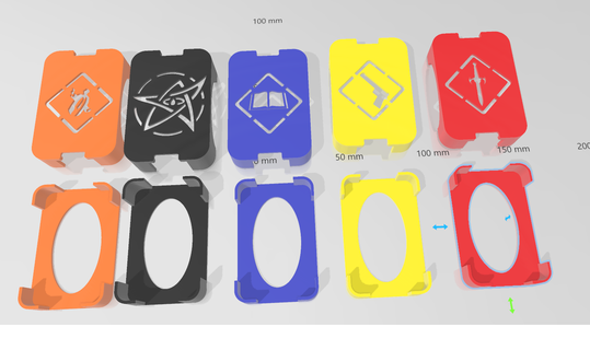 firmar pene arcano cajas cartas soporte personaje simbolo caja dados tarjetas mesa juego 3d print model - Mito3D
