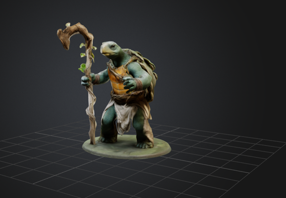 velho tartaruga místico jogos 3d print model - Mito3D