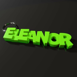 eleanor - name keyring 3d print model - Mito3D