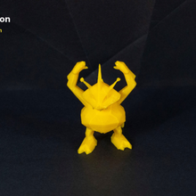 Electabuzz poli pokemon düşük low poly çokgen elmas yönlü kübizm kübistik kubistický kül Pikaçu nintendo oyun çocuğu gen i ilk nesil şekil 3d print model - Mito3D