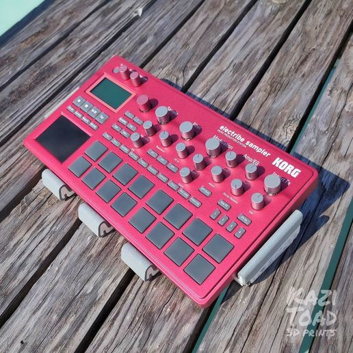 electribe 2 örnek voronoi stand köpük açılı kulaklık korg müzik synth synthesizer ses 3D print model - Mito3D