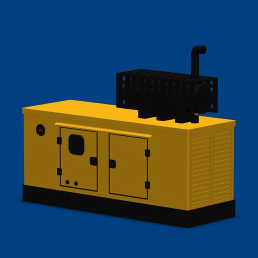 electric-diesel-generator 3D print model - Mito3D