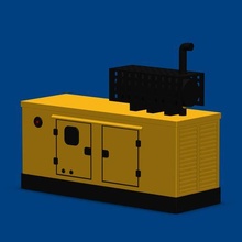 electric diesel generator 3d print model - Mito3D