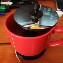 electric cup glass bowl warmer heater usb option cafe calentador coffee milk tea warm office 3d print model - Mito3D