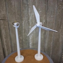 eléctrico geerator molino viento energías renovable turbina 3d print model - Mito3D