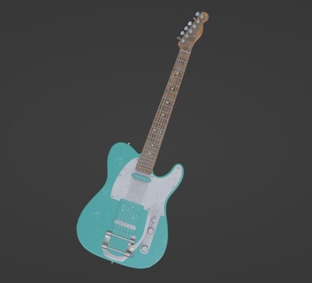 elektrik gitar 3d print model - Mito3D
